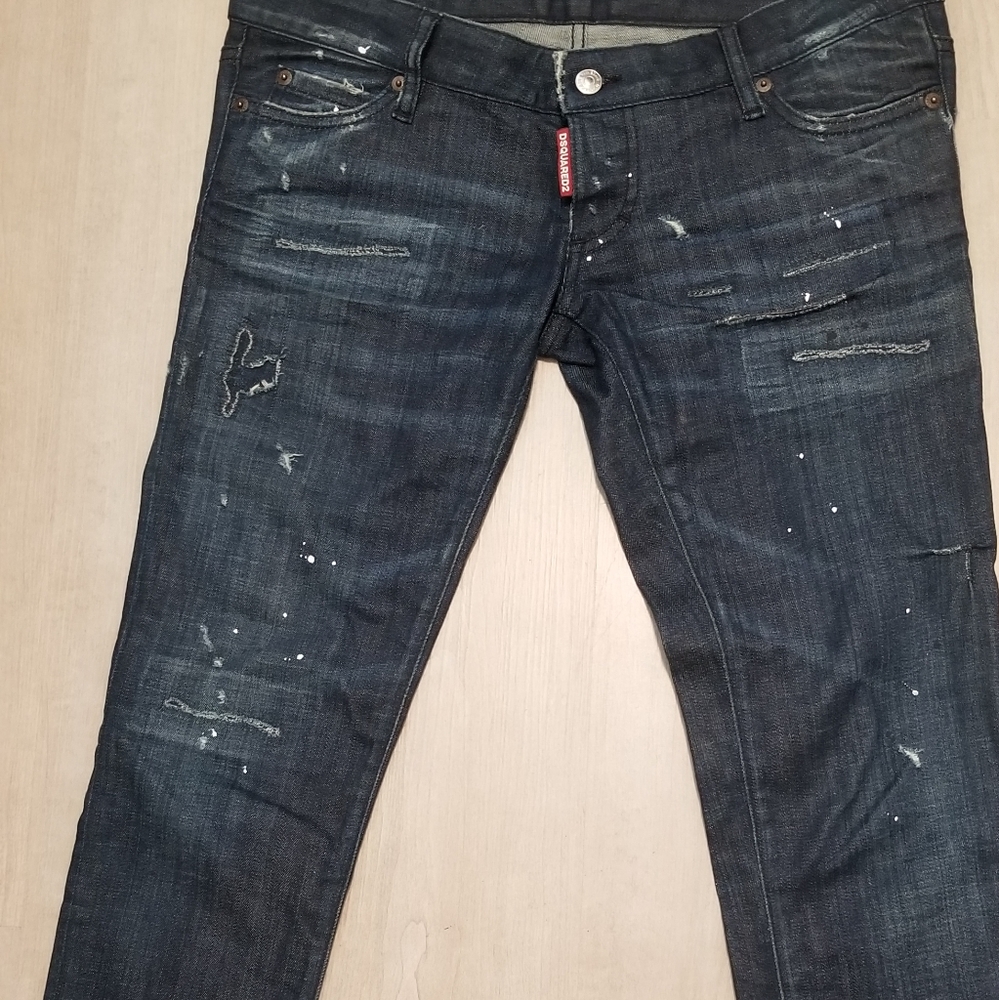 Dsquared2 Distressed Low-Rise button-Fly